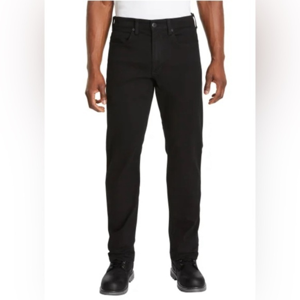 Kirkland Signature Stretch Straight Leg Black Jeans NWOT 32 X 30